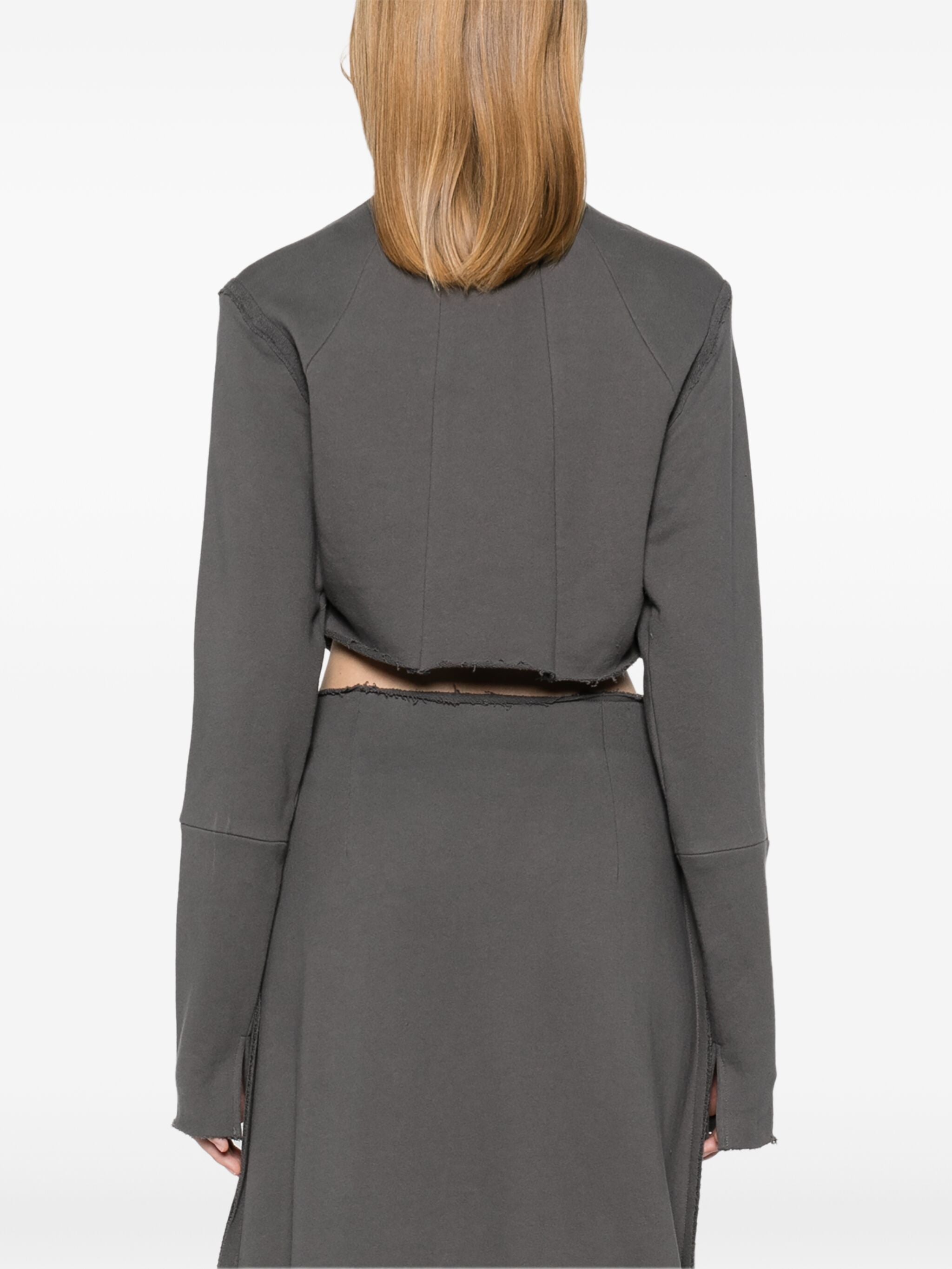 AMISH CROPPED JUMPER CHARCOAL
