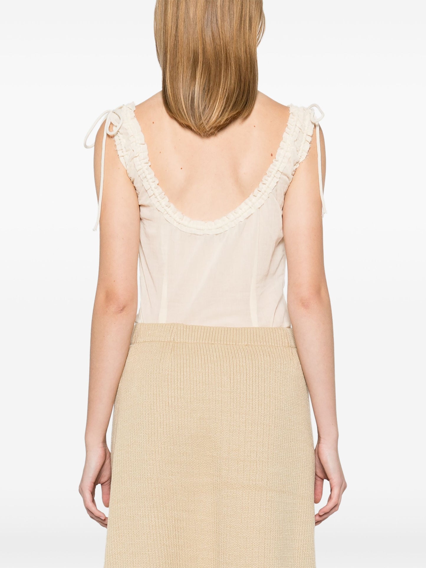 COTTON GAUZE BODYSUIT