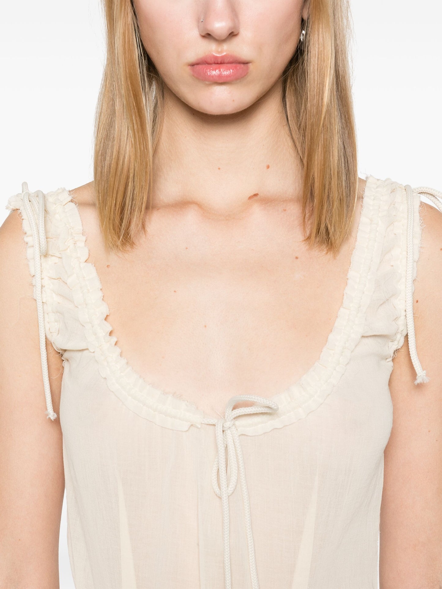 COTTON GAUZE BODYSUIT