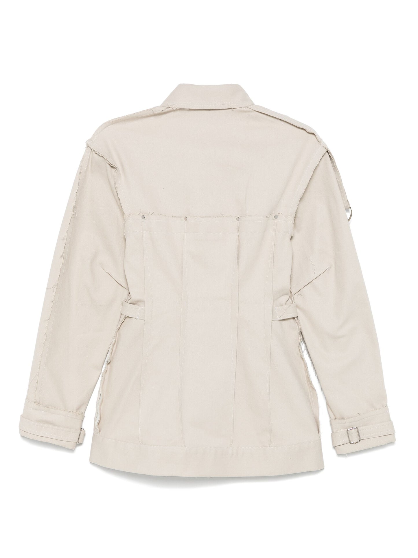 DARTED DENIM JACKET CHARCOAL