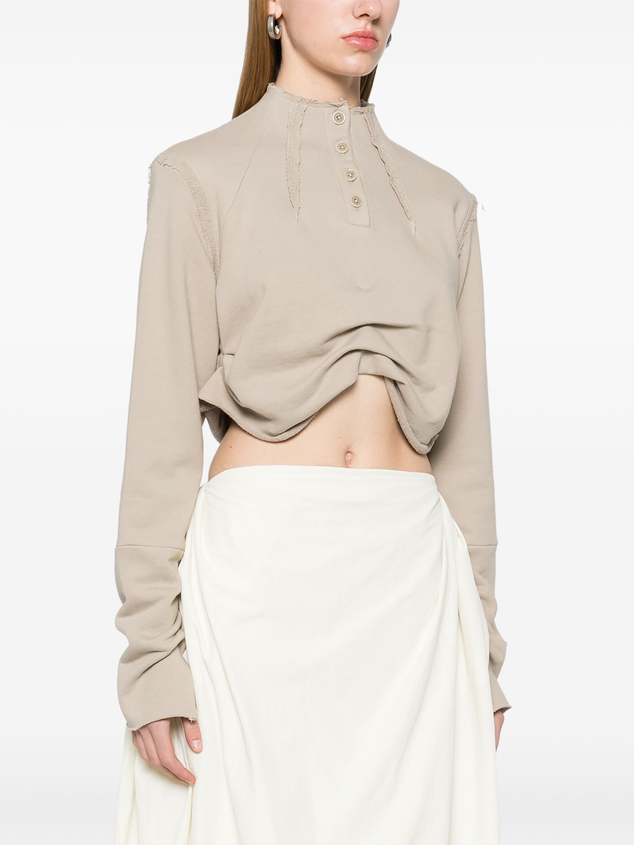 AMISH CROPPED JUMPER CHARCOAL