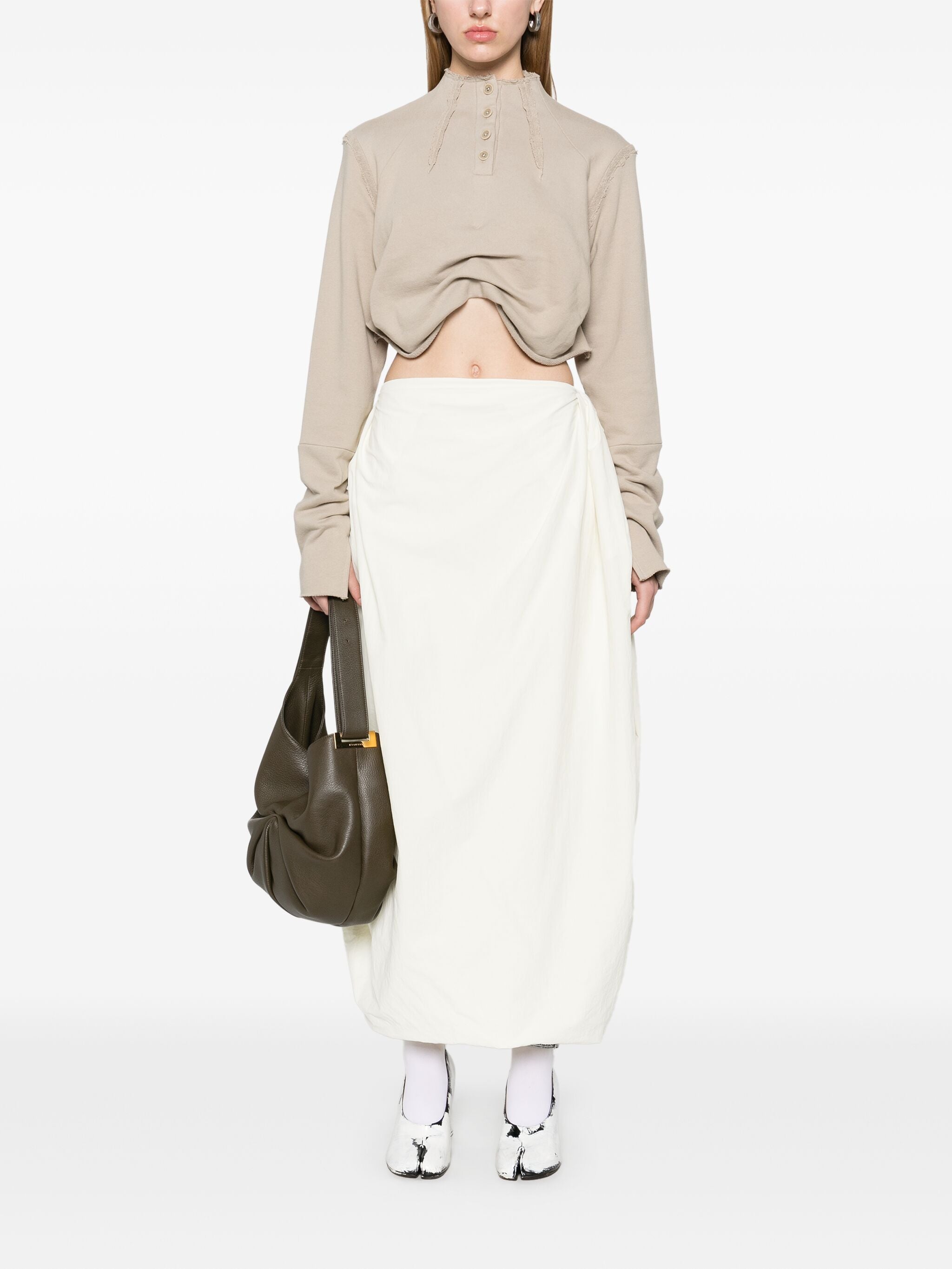 AMISH CROPPED JUMPER CHARCOAL