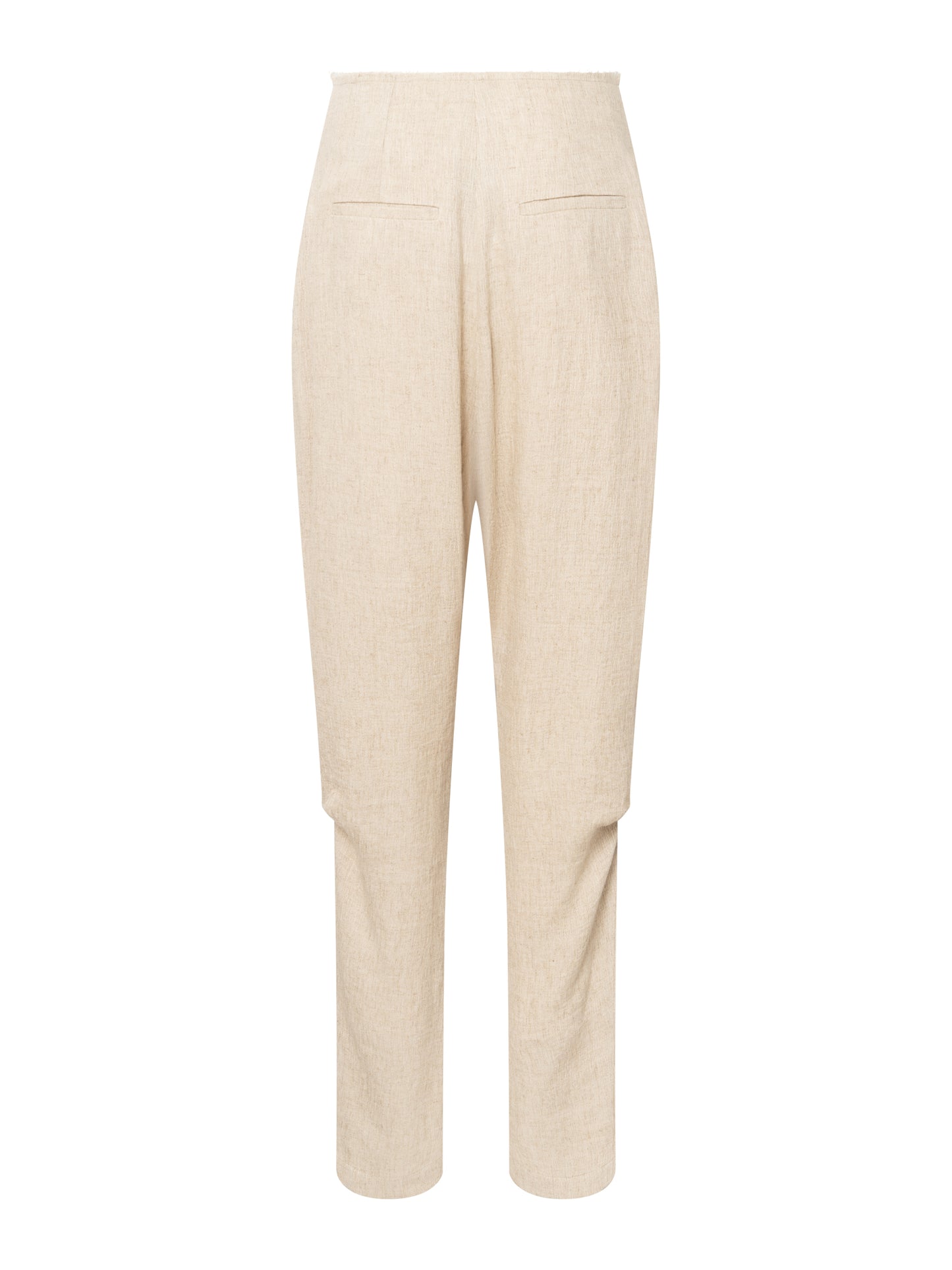 LINEN CREPE TROUSERS