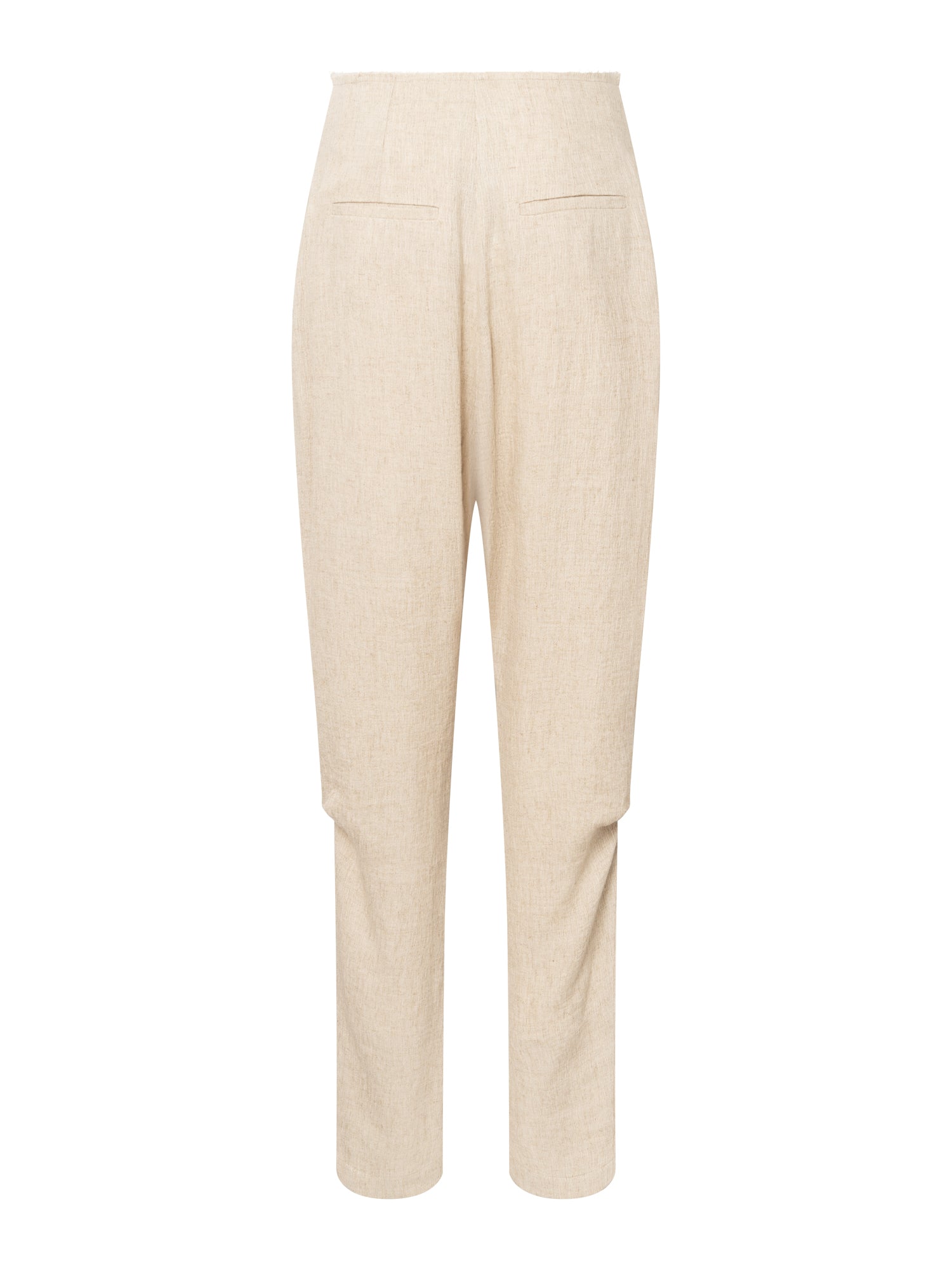 LINEN CREPE TROUSERS