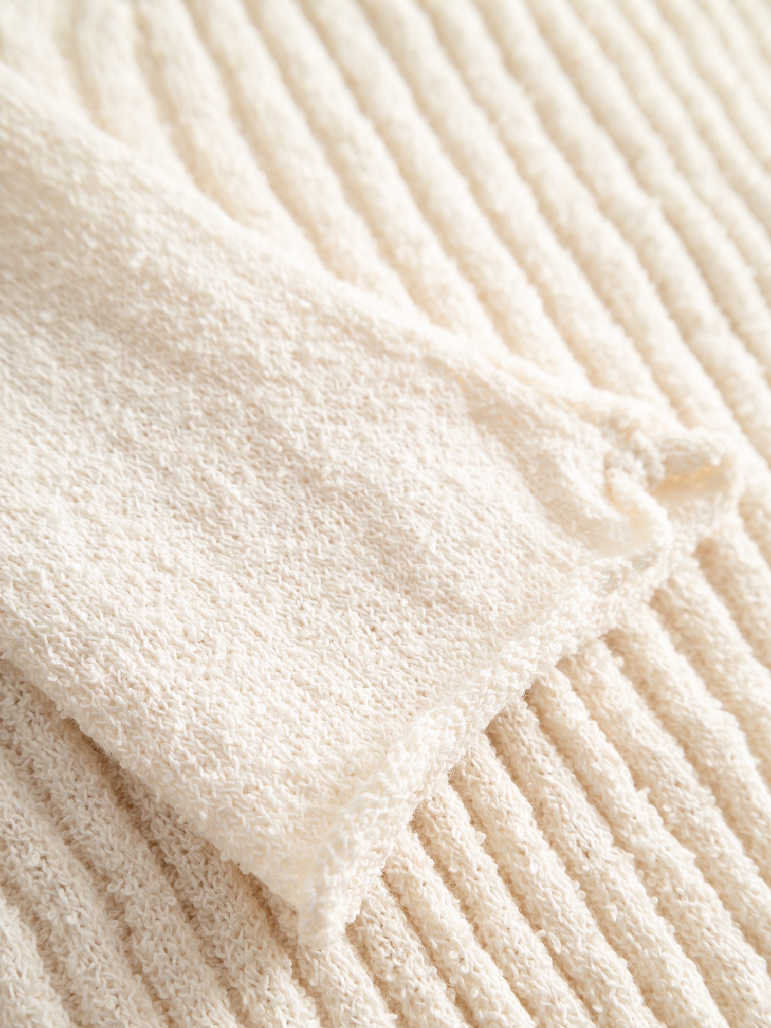 KNIT VARSITY CARDIGAN I IVORY COMBO