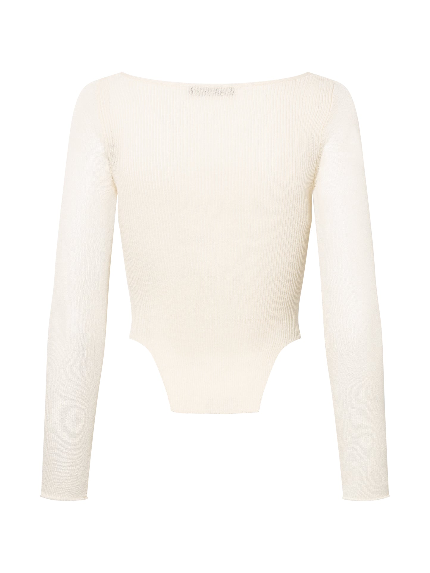 HOOK & EYE KNIT TOP I ECRU