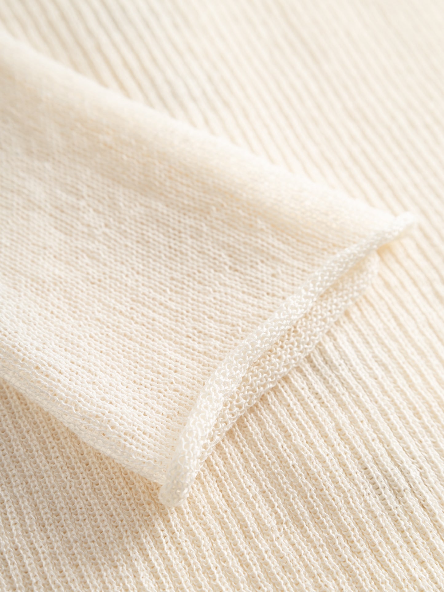 HOOK & EYE KNIT TOP I ECRU