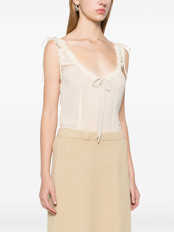 COTTON GAUZE BODYSUIT