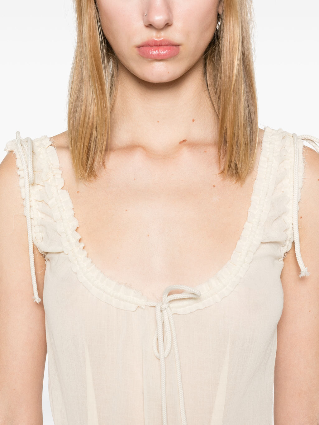 COTTON GAUZE BODYSUIT