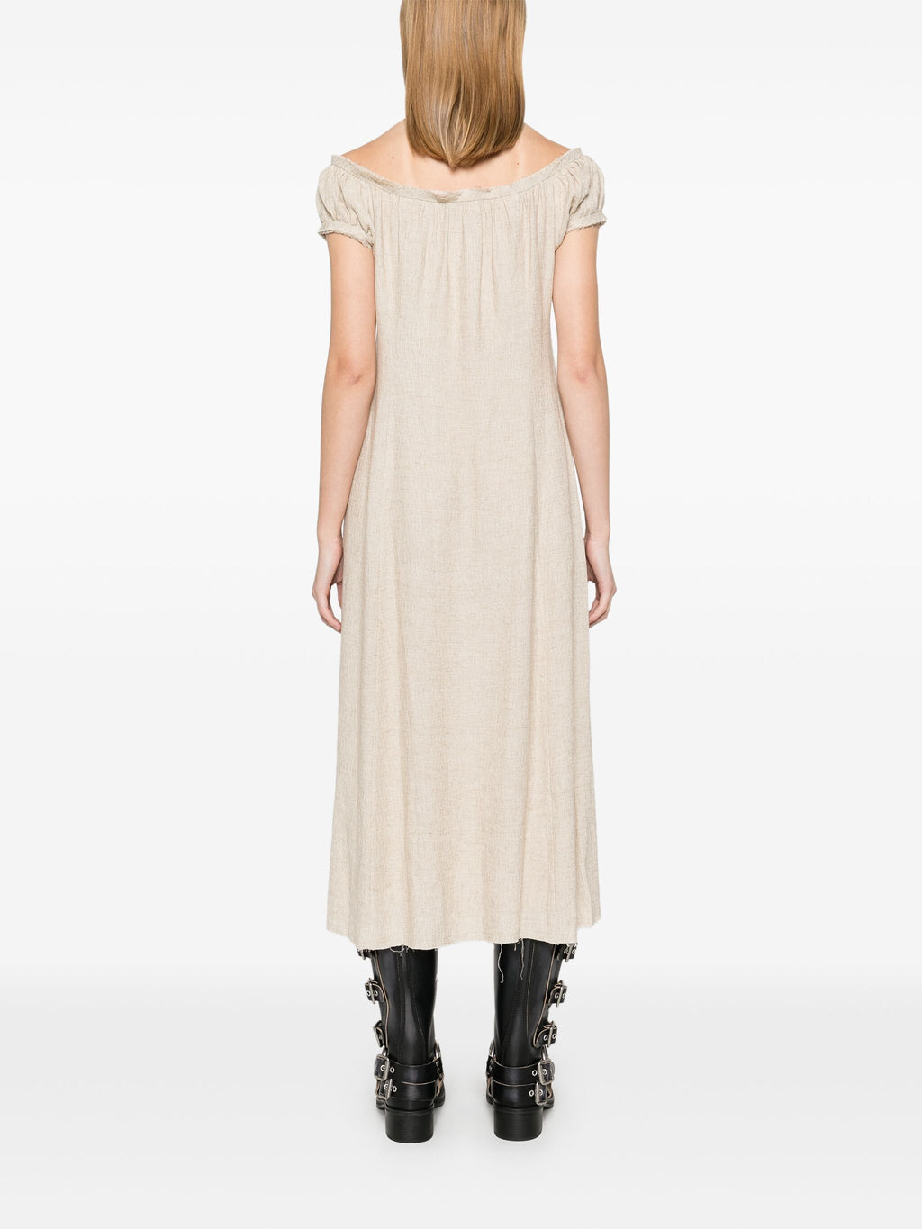 LINEN CHEMISE SLIP DRESS