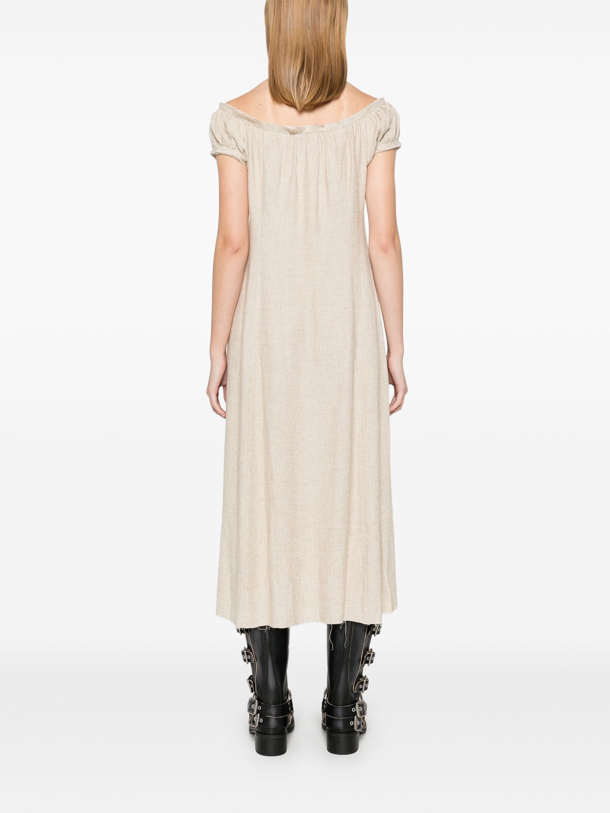 LINEN CHEMISE SLIP DRESS