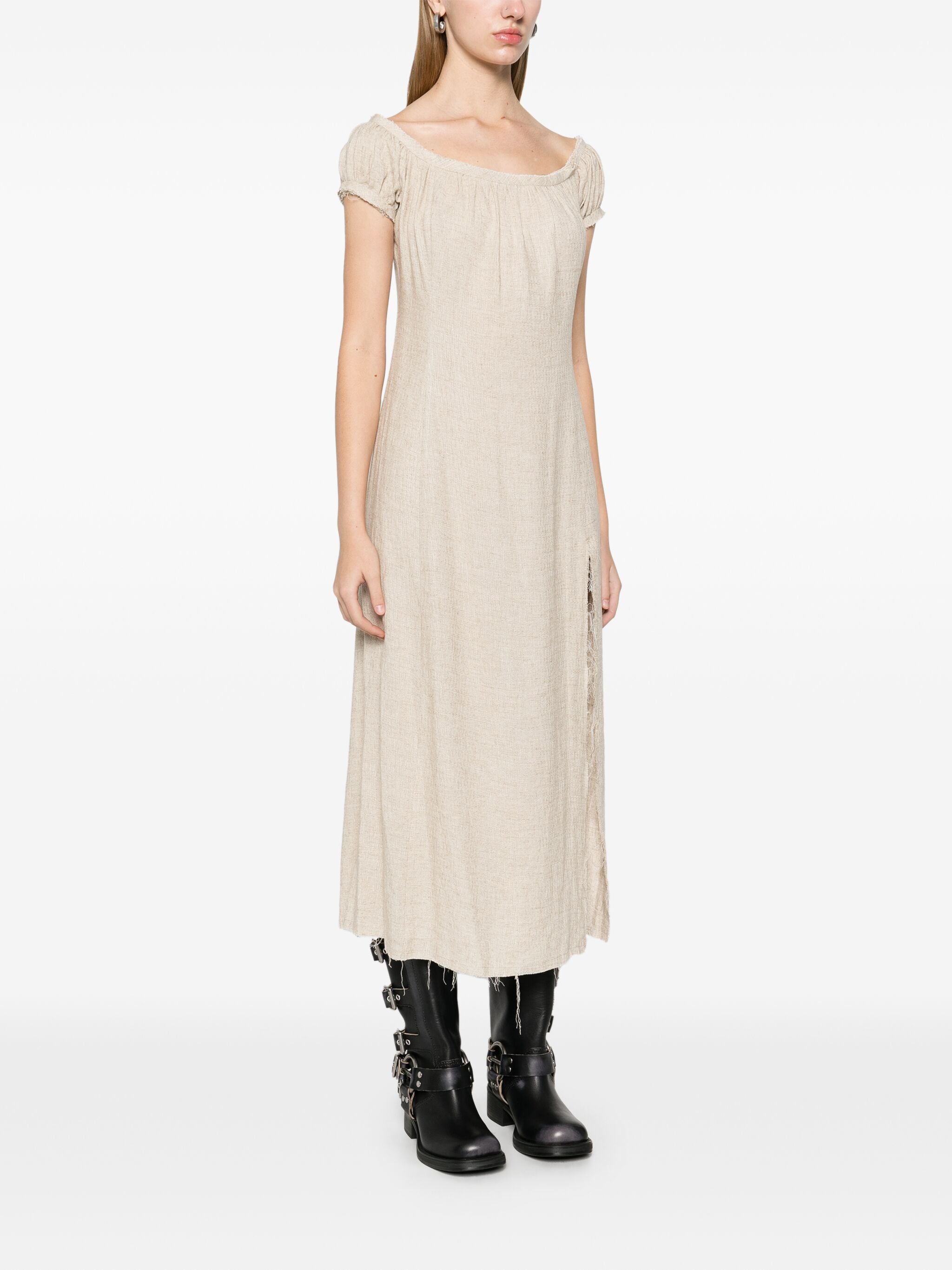 LINEN CHEMISE SLIP HUSK – Elena Velez