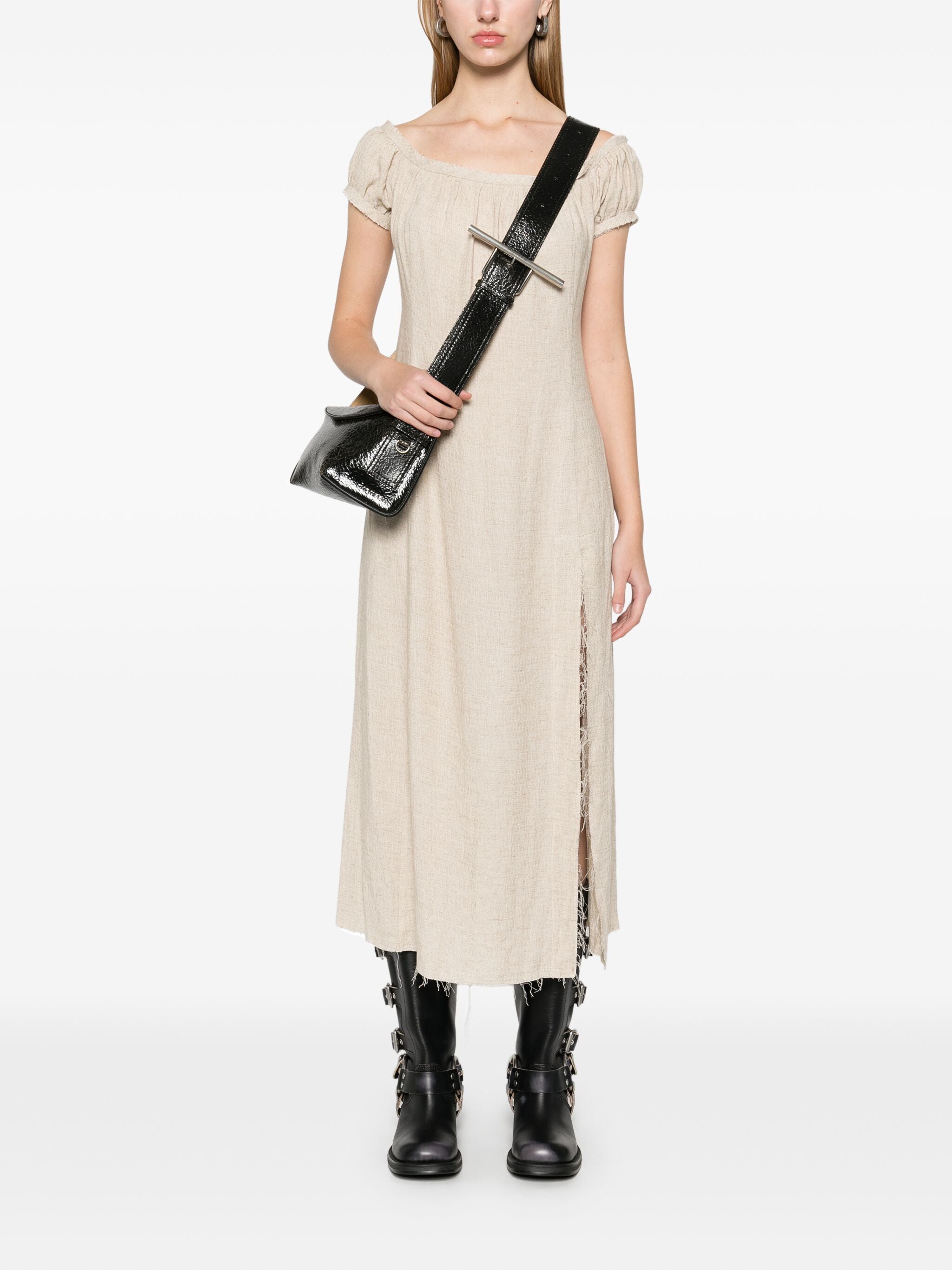 LINEN CHEMISE SLIP DRESS