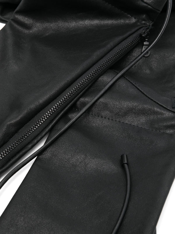 Vegan Leather Hoodie Bag