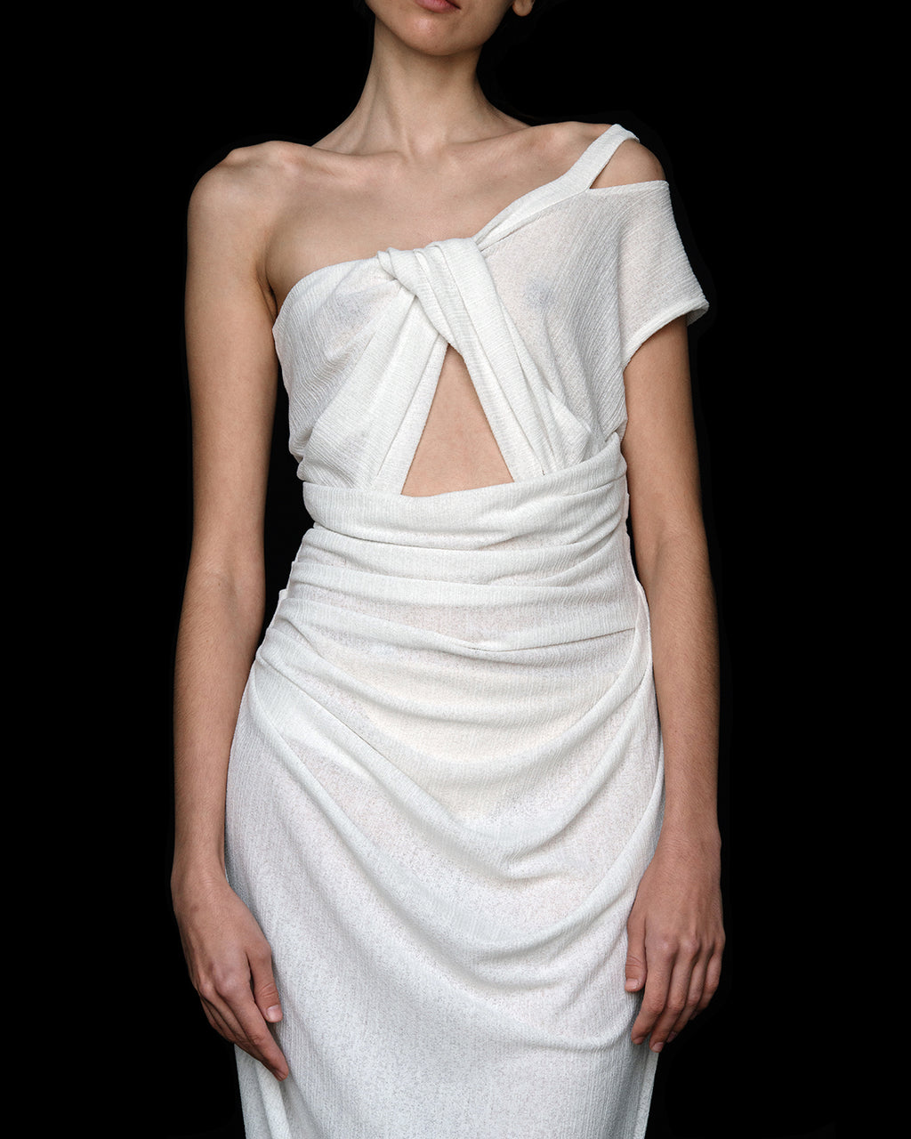 TWISTED CHEMISE DRESS