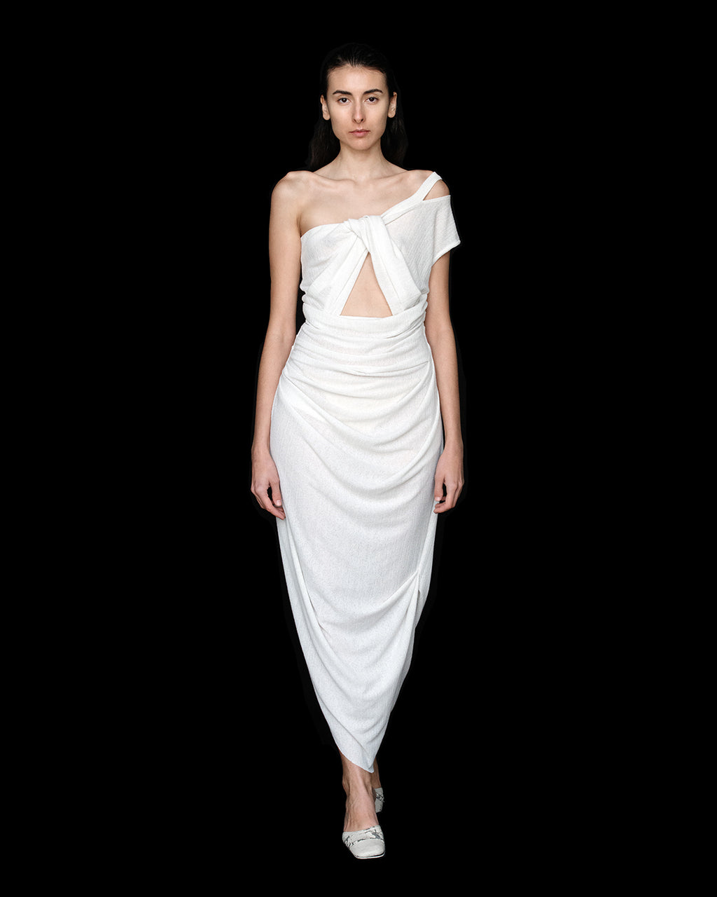 TWISTED CHEMISE DRESS