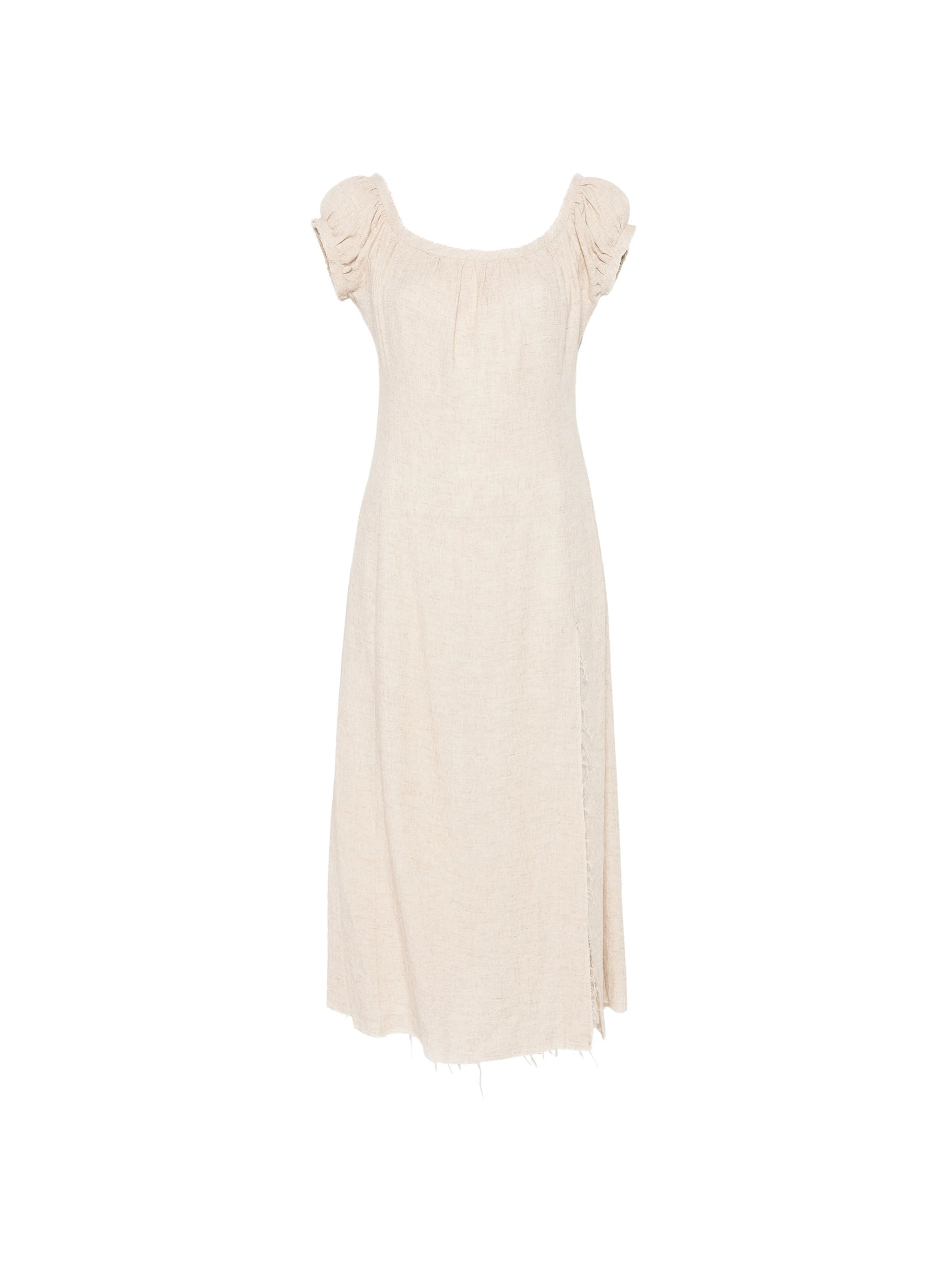 LINEN CHEMISE SLIP DRESS