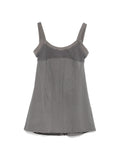 WAFFLE KNIT CORSET TANK