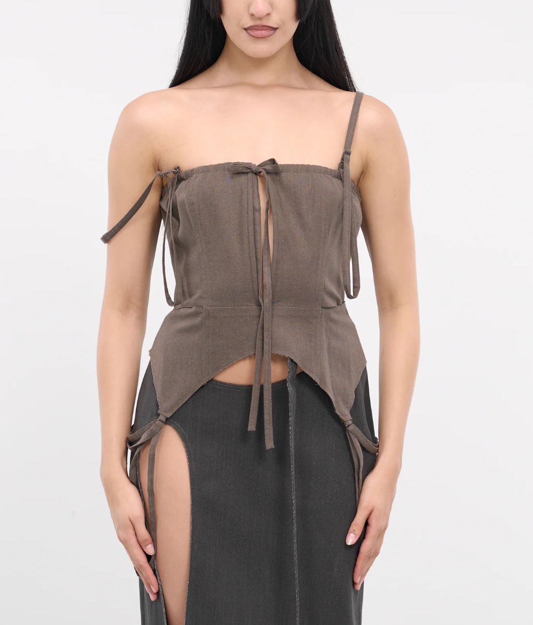 KEYHOLE CORSET TOP