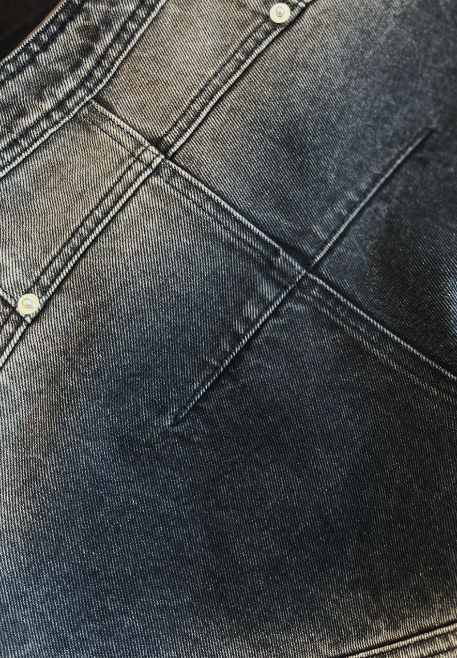 DOUBLE BELTED FLARE JEANS | PRE-ORDER | SHIPS FIRST WEEK OF MAY