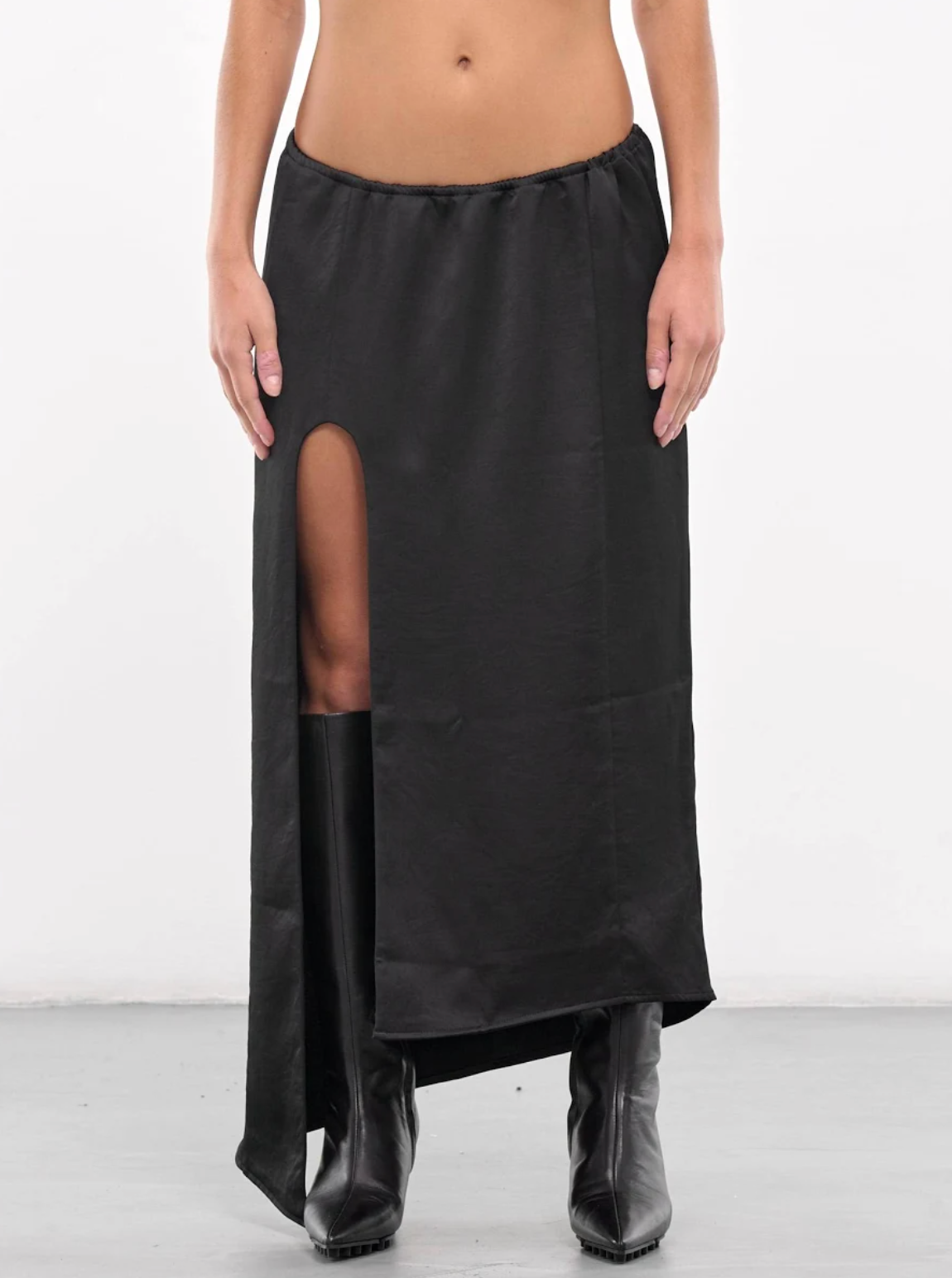 OVAL SLIT SKIRT