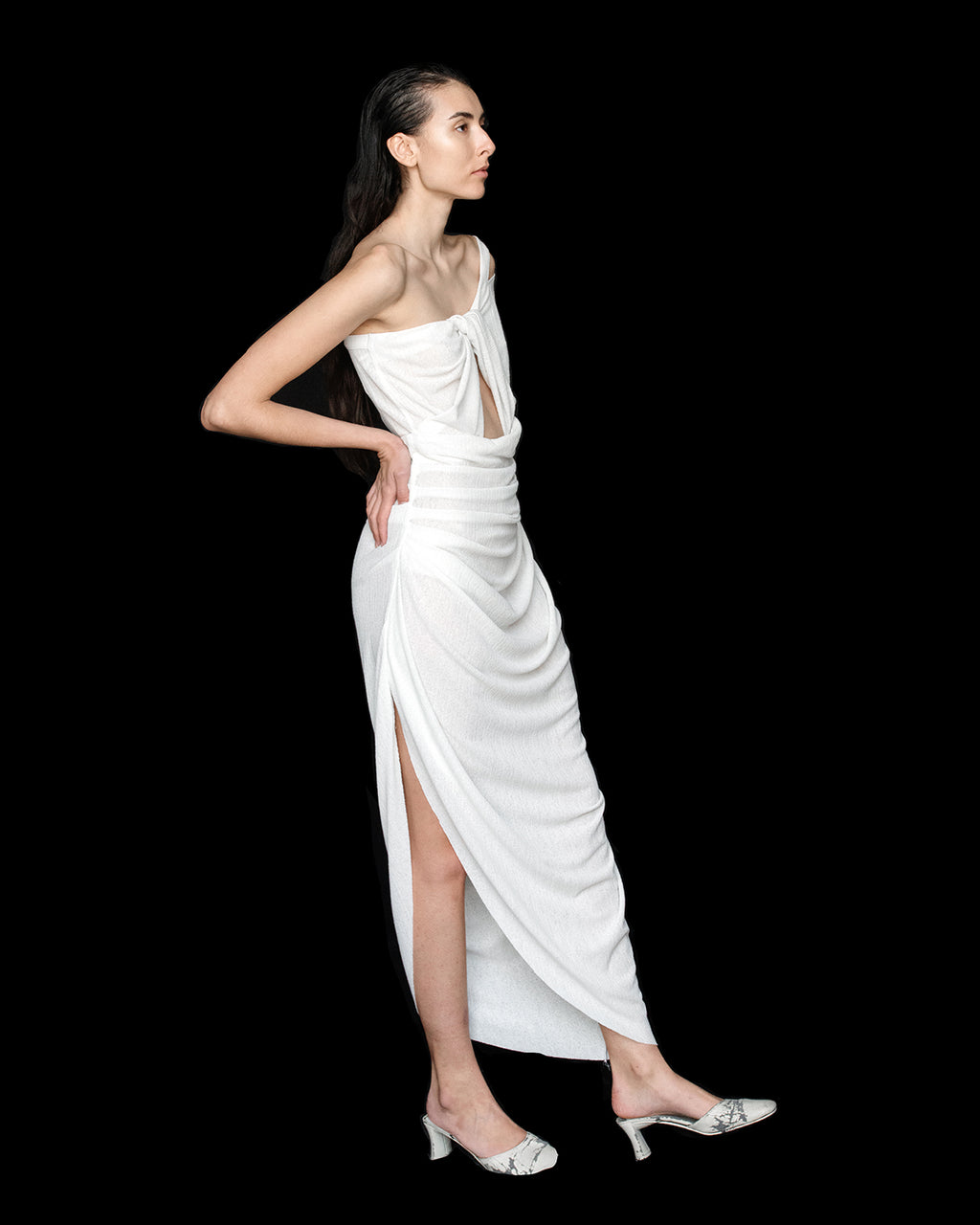 TWISTED CHEMISE DRESS