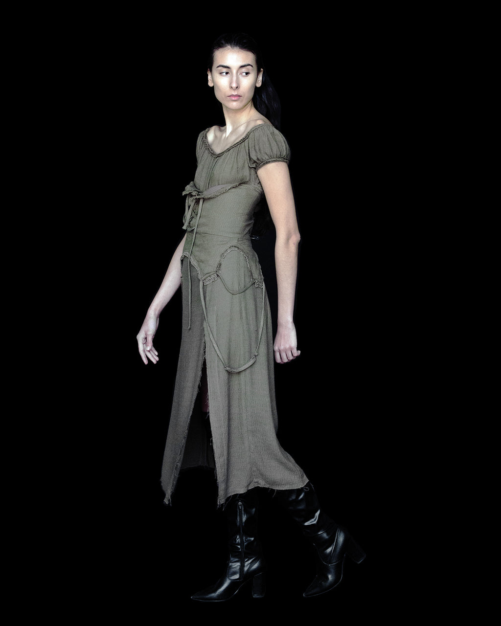 LINEN CHEMISE SLIP DRESS