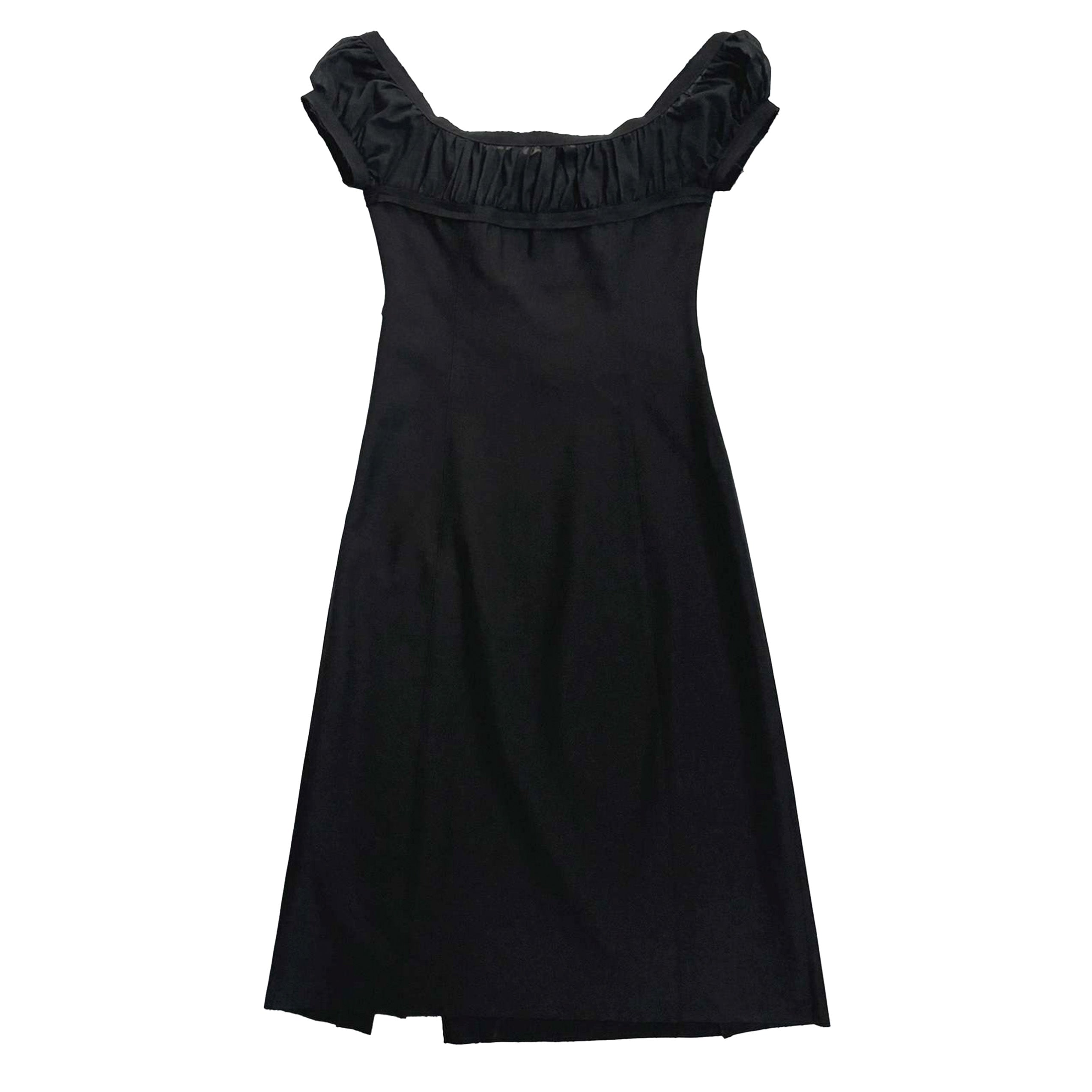 DRAWSTRING SLIP DRESS