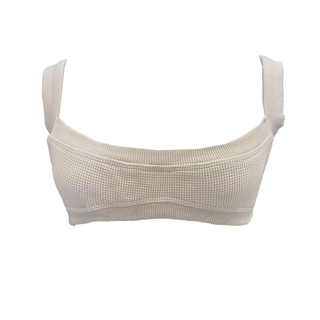 WAFFLE KNIT BRALETTE