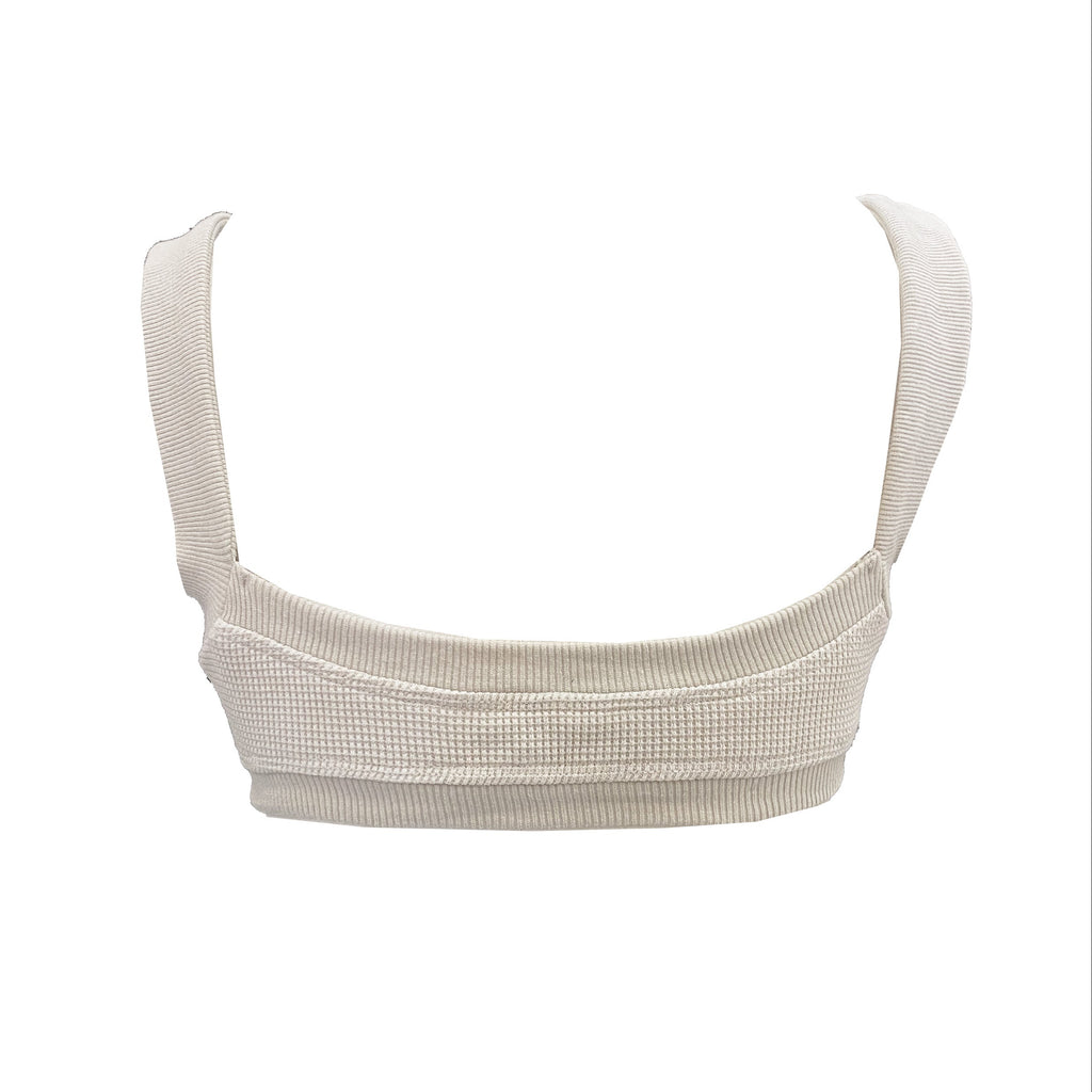 WAFFLE KNIT BRALETTE
