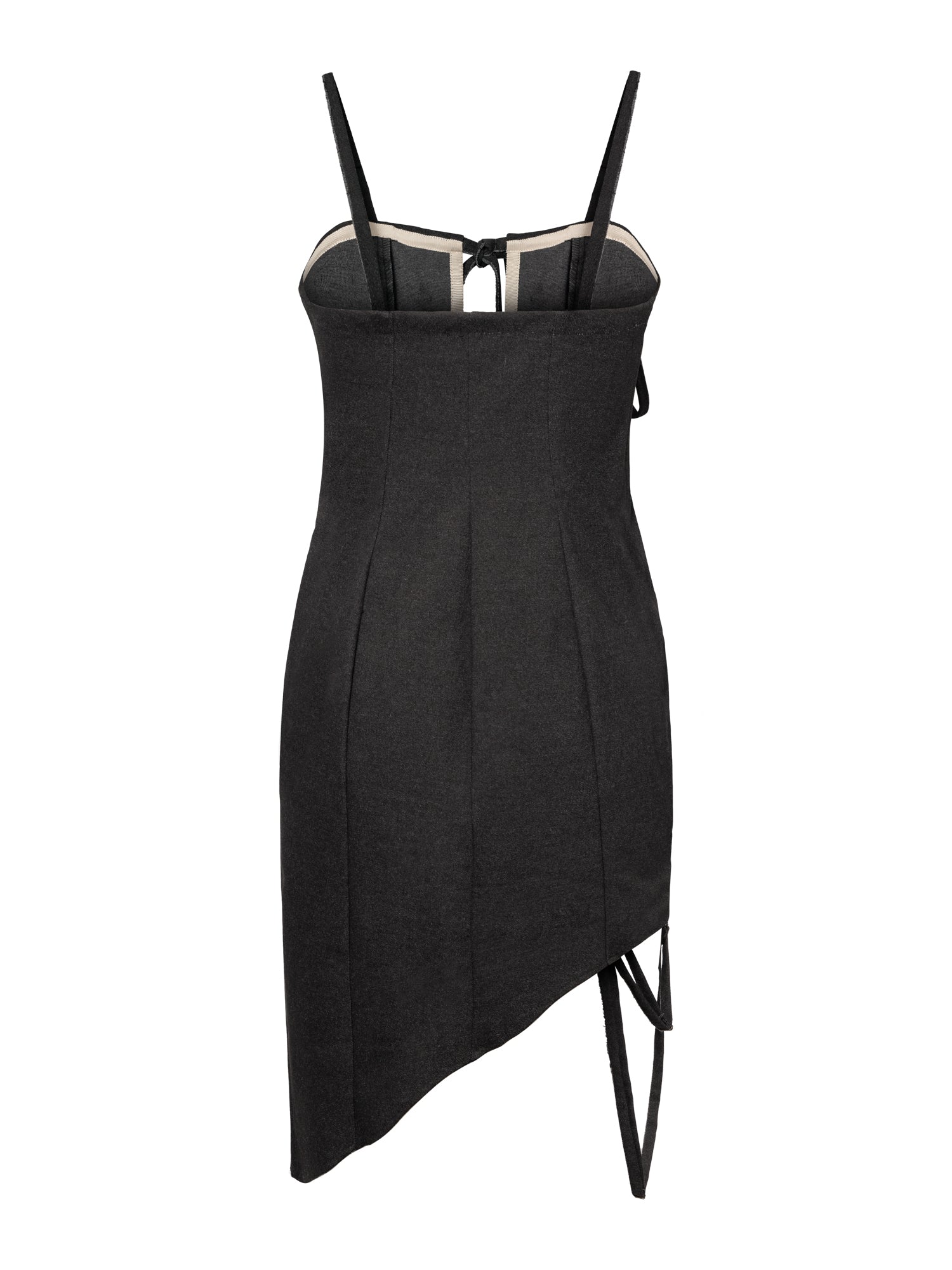 grey dress shoes for woman KEYHOLE CORSET DRESS – Elena Velez