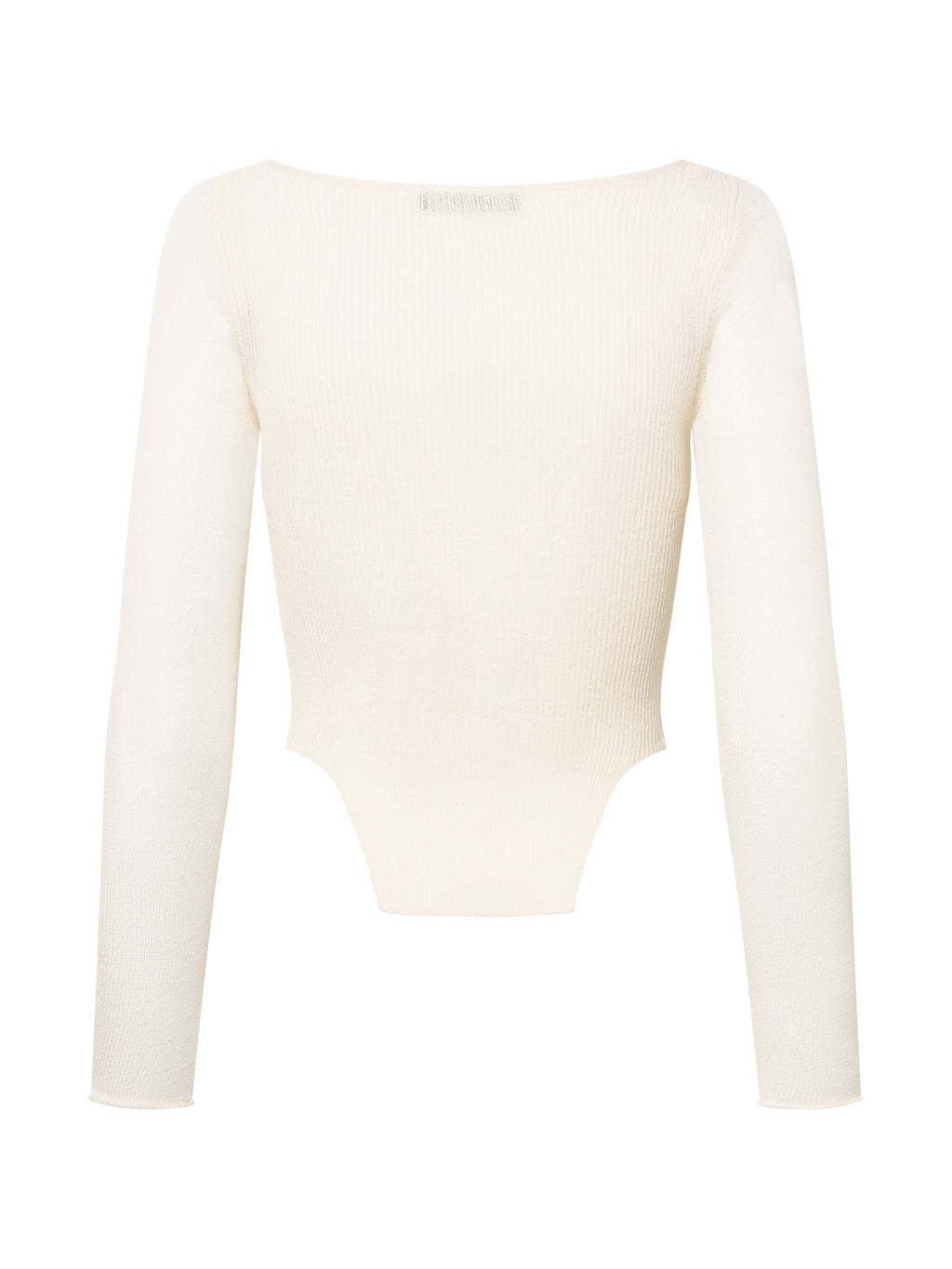HOOK & EYE KNIT TOP I ECRU