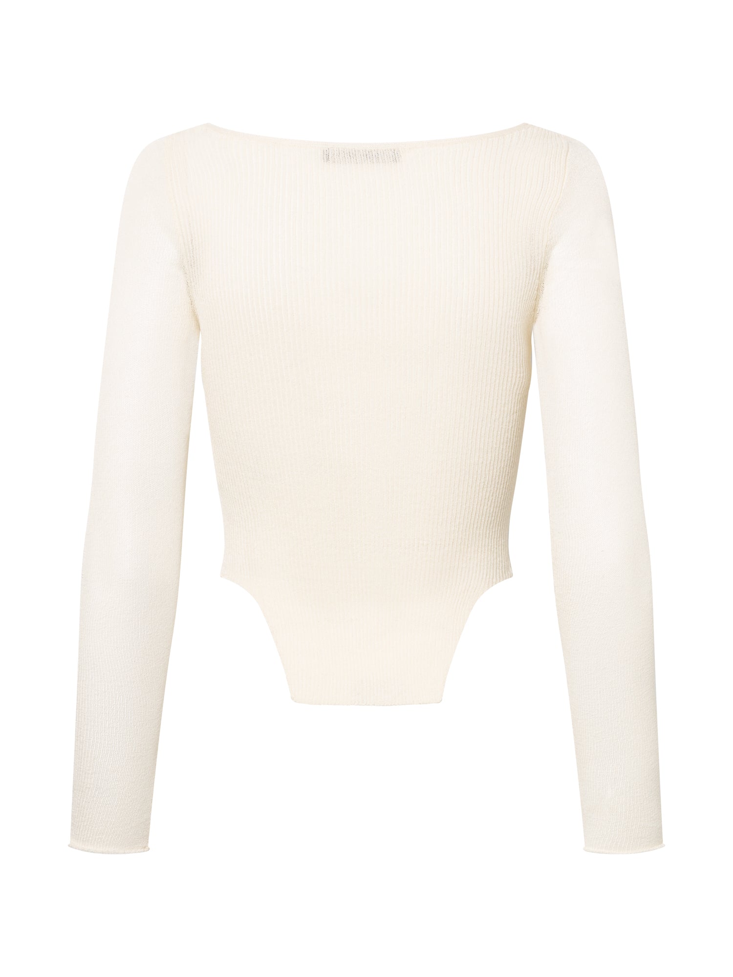 HOOK & EYE KNIT TOP I ECRU