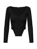 HOOK & EYE KNIT TOP I ONYX