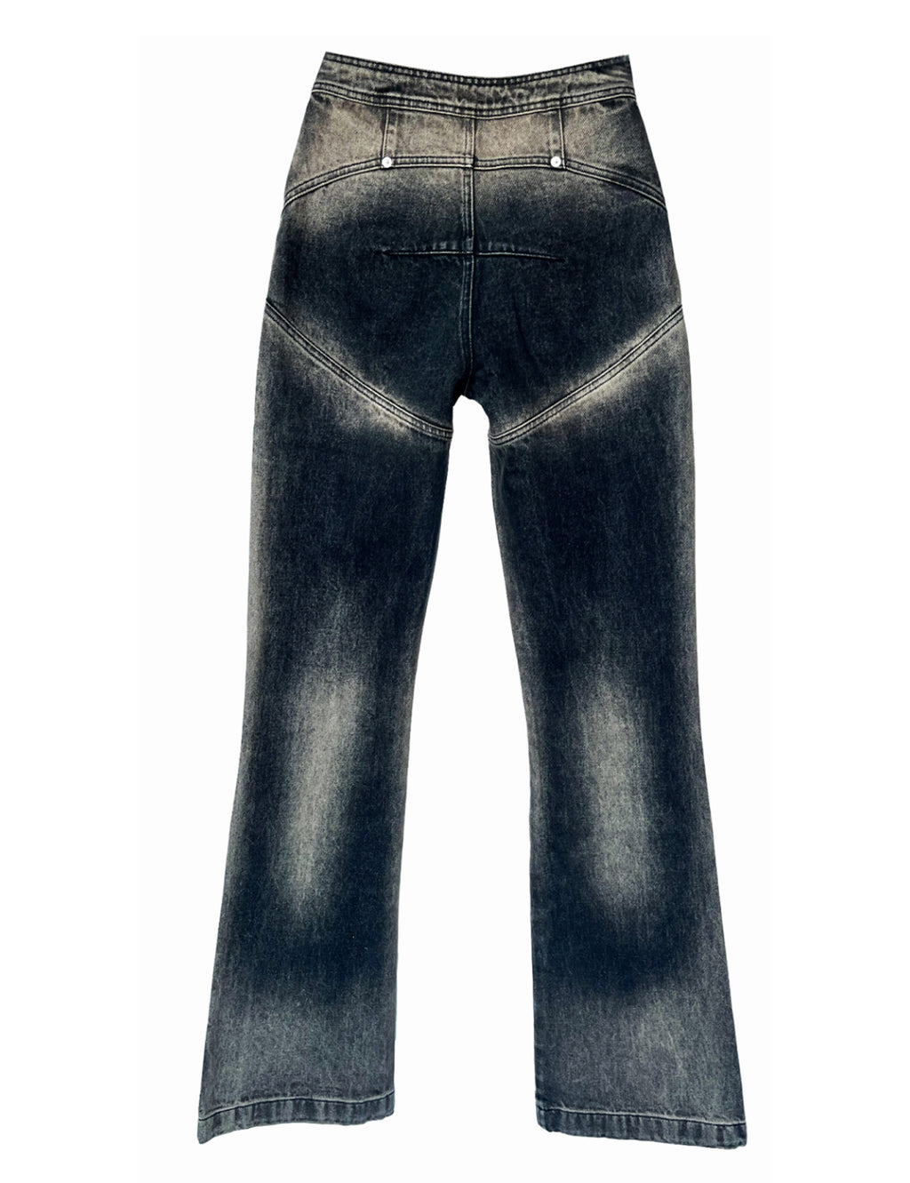 DOUBLE BELTED FLARE JEANS | PRE-ORDER | SHIPS FIRST WEEK OF MAY