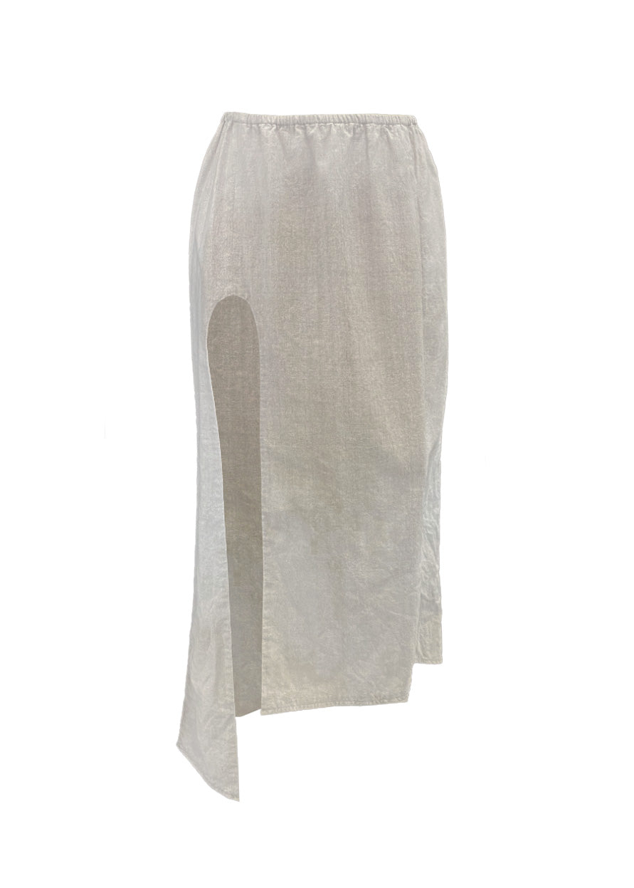 OVAL SLIT SKIRT
